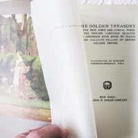 Rare Poetry Book The Golden Treasury of Song & Lyric Pretty Decorative Literary Poetry Vintage Library Gift Decorative Art WhenRosesBloom