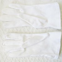 Gloves White Short Flare Retro Vintage Tea Party Elegant Cosplay Downton Miss Fisher Mid Century Style Free Ship US When Roses Bloom