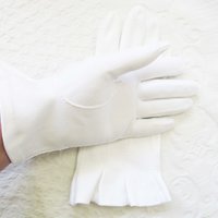 Gloves White Short Flare Retro Vintage Tea Party Elegant Cosplay Downton Miss Fisher Mid Century Style Free Ship US When Roses Bloom