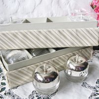 Vintage Silver Salt Pepper Shaker Apples Set/8 NOS Tea Brunch Downton Abbey Classic Tea Cottage Shabby Chic Decorative Gift WhenRosesBloom