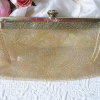 Clear Plastic Clutch Purse Evening Bag Vintage Atomic Mid Century Style 50 60s Retro Cocktail Party Classic Hollywood Glamour WhenRosesBloom