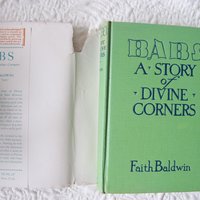 Vintage Book Babs  Faith Baldwin 1930s Classic Juvenile Girl Teen Story rare graphic art paper cover  Decorative Library Gift WhenRosesBloom