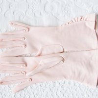 Pink Gloves Vintage Mid Forearm Length Wedding Tea Party Retro Bridal Mid Century Elegant Cosplay Free Ship US When Roses Bloom