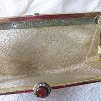 Clear Plastic Clutch Purse Evening Bag Vintage Atomic Mid Century Style 50 60s Retro Cocktail Party Classic Hollywood Glamour WhenRosesBloom
