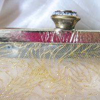 Clear Plastic Clutch Purse Evening Bag Vintage Atomic Mid Century Style 50 60s Retro Cocktail Party Classic Hollywood Glamour WhenRosesBloom