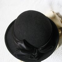 Vintage Hat Gray  Cloche Tea Wedding Garden Party Retro Tailored Elegance Downton Miss Phryne Fisher Gatsby Cosplay Style  WhenRosesBloom