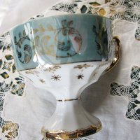 Tea Cup Turquoise Child Dolly Mommy & Me Nana Sterling Vintage Japan Tea Party Demitasse Cappuccino Cottage Shabby Chic WhenRosesBloom