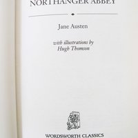 Vintage Book Northanger Abbey Jane Austen Classic Romance Love Literature Gift for her Decorative Library Decor   WhenRosesBloom