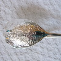 Silver Server Salad Tongs Vintage Elegant Party Afternoon Tea  Silver Server Downton Austen Cottage Shabby Chic Tea Gift WhenRosesBloom