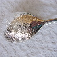 Silver Server Salad Tongs Vintage Elegant Party Afternoon Tea  Silver Server Downton Austen Cottage Shabby Chic Tea Gift WhenRosesBloom