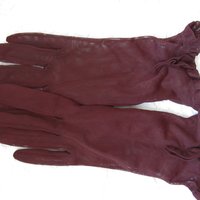 Gloves Brown Sheer Sz 6 Vintage Retro Mid Century Style Tea Downton Miss Fisher Cosplay Free Ship in US When Roses Bloom
