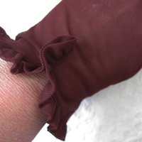 Gloves Brown Sheer Sz 6 Vintage Retro Mid Century Style Tea Downton Miss Fisher Cosplay Free Ship in US When Roses Bloom