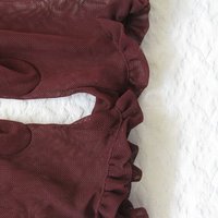 Gloves Brown Sheer Sz 6 Vintage Retro Mid Century Style Tea Downton Miss Fisher Cosplay Free Ship in US When Roses Bloom