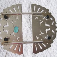 Vintage Silver Tea Trivet Hot Plate Tea Party Wedding Birthday Entertaining Tea Gift Silver Rococo Elegant Shabby Chic   WhenRosesBloom