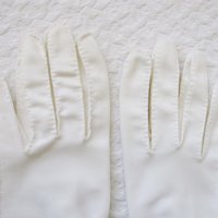 Gloves White Short  Retro Vintage Tea Party Elegant Cosplay Downton Miss Fisher Mid Century Style Free Ship US When Roses Bloom