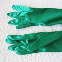 Green Gloves NOS Matinee Vintage Tea Party Retro Mid Century Cosplay Wedding Bride Bridesmaid Afternoon Tea Free Ship US When Roses Bloom