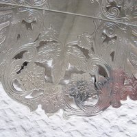 Vintage Silver Tea Trivet Hot Plate Tea Party Wedding Birthday Entertaining Tea Gift Silver Rococo Elegant Shabby Chic   WhenRosesBloom