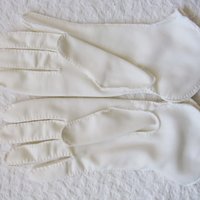 Gloves White Short  Retro Vintage Tea Party Elegant Cosplay Downton Miss Fisher Mid Century Style Free Ship US When Roses Bloom