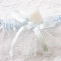 Wedding Garter Bridal Garter Vintage  Retro Classic Romantic Wedding Accessories Something Blue Ribbon &  Lace
