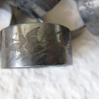 Silver Napkin Rings 6 Vintage Quadruple Plate Tea Gift Aesthetic Style Downton Abbey Classic Farmhouse Cottage Shabby Chic WhenRosesBloom