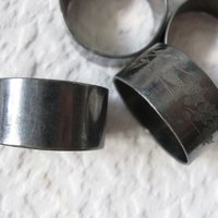 Silver Napkin Rings 6 Vintage Quadruple Plate Tea Gift Aesthetic Style Downton Abbey Classic Farmhouse Cottage Shabby Chic WhenRosesBloom