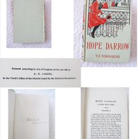 Decorative Book Hope Darrow V F Townsend Rare Vintage Retro Library Decorative Graphic Art Cover Juvenile Child Fiction WhenRosesBloom