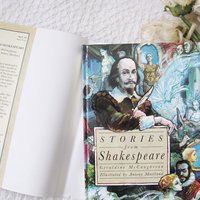 William Shakespeare Stories from Shakespeare Vintage Book Classic Gift Book Illustrated Art Book Children Juvenile Book  WhenRosesBloom
