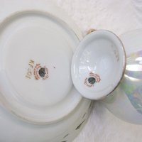 Vintage Lefton Teacup Turquoise Blue Footed Mid Century Retro Tea Gift Downton Abbey Shabby Chic Classic Tea WhenRosesBloom