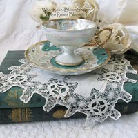 Vintage Lefton Teacup Turquoise Blue Footed Mid Century Retro Tea Gift Downton Abbey Shabby Chic Classic Tea WhenRosesBloom