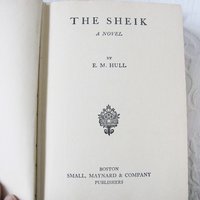 Vintage Red Book The Sheik 1921 Rare Edwardian Romantic Decorative Artwork Paper Cover Library Decor WhenRosesBloom