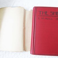 Vintage Red Book The Sheik 1921 Rare Edwardian Romantic Decorative Artwork Paper Cover Library Decor WhenRosesBloom