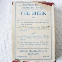 Vintage Red Book The Sheik 1921 Rare Edwardian Romantic Decorative Artwork Paper Cover Library Decor WhenRosesBloom