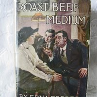 Roast Beef Medium Edna Ferber Vintage Green Book 1913 Edwardian Career Woman Decorative Artwork Paper Cover Library Decor WhenRosesBloom