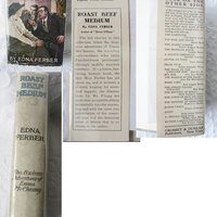 Roast Beef Medium Edna Ferber Vintage Green Book 1913 Edwardian Career Woman Decorative Artwork Paper Cover Library Decor WhenRosesBloom