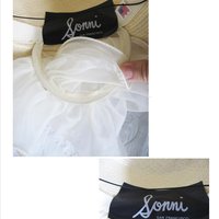 Natural Straw Hat Classic Panama Tailored Elegance Retro 80s Wedding Tea Cosplay Artsy Style for Garden Wedding Tea Party WhenRosesBloom