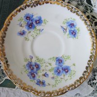 Pansy Tea Cup English Bone China Colingswood Vintage Tea Gift Dainty Elegant Shabby Chic Retro Mid Century Classic British WhenRosesBloom