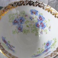 Pansy Tea Cup English Bone China Colingswood Vintage Tea Gift Dainty Elegant Shabby Chic Retro Mid Century Classic British WhenRosesBloom