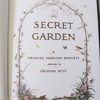 Book The Secret Garden Frances H Burnett Vintage Retro Library Decorative Graphic Art  Juvenile Child Fiction Fantasy 1st Ed. WhenRosesBloom