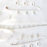 Vintage Gloves White Debutante Long Opera 3 Button Mid Century Wedding Style Downton Titanic Jane Austen Cosplay When Roses Bloom