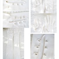 Vintage Gloves White Debutante Long Opera 3 Button Mid Century Wedding Style Downton Titanic Jane Austen Cosplay When Roses Bloom