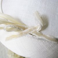 Vintage Hat White Fascinator Cocktail Tea Party Wedding Bridal Art Deco Gatsby Hat w/Feathers Mid Century WhenRosesBloom