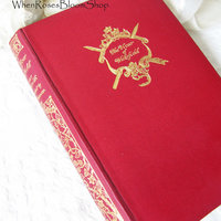 Vicar of Wakefield Vintage Red Gold Book Circa 1927 Decorative Pretty Library Decor Gift Victorian Regency  Literature WhenRosesBloom