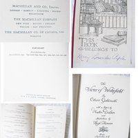 Vicar of Wakefield Vintage Red Gold Book Circa 1927 Decorative Pretty Library Decor Gift Victorian Regency  Literature WhenRosesBloom