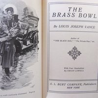 Vintage Green Book The Brass  Bowl Edwardian Romantic Comedy Decorative Cover Artwork Library Decor Gift 1st edition WhenRosesBloom