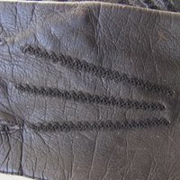 Black Gloves Sz 6 Kid Leather Ruffle Vintage Downton Miss Fisher Elegant Steampunk Cosplay Mid Century Harzfeld FREE Ship US  WhenRosesBloom