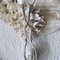 Silver Gorham Heritage Tongs Server for Salad Pastry Vintage Elegant Party Afternoon Tea Gift  Downton Austen Cottage Shabby WhenRosesBloom