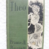 Vintage Book Theo  Frances Hodgen Burnett circa 1877 Green Decorative Pretty Lady Cover Rare Booklover Gift Victorian Romance WhenRosesBloom