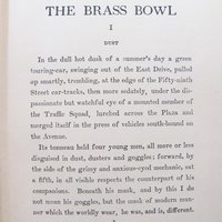 Vintage Green Book The Brass  Bowl Edwardian Romantic Comedy Decorative Cover Artwork Library Decor Gift 1st edition WhenRosesBloom