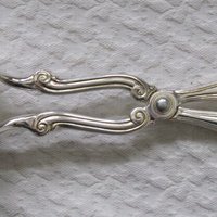 Silver Gorham Heritage Tongs Server for Salad Pastry Vintage Elegant Party Afternoon Tea Gift  Downton Austen Cottage Shabby WhenRosesBloom