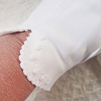 Vintage White Gloves Rose Embroidery Wedding Classic Retro Mid Century Bride Bridesmaid Downton Austen Cosplay Free Ship US When Roses Bloom